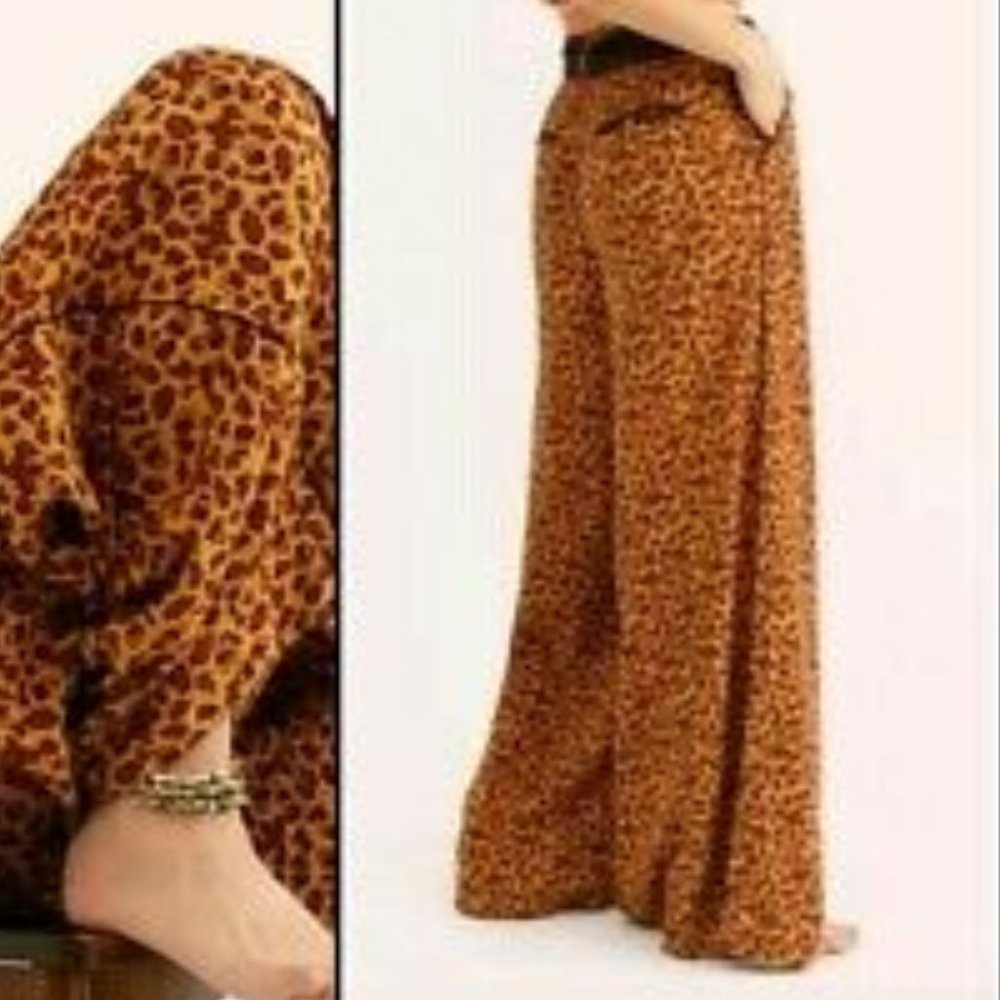 FREE PEOPLE Bennie Wide Leg Pants - Picture 12 of 12